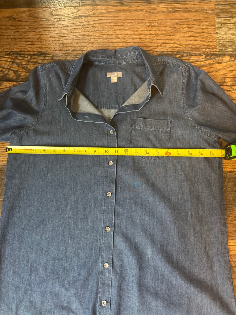 J.Jill Denim Shirt Dress Size Small Petite - Picture 3 of 7